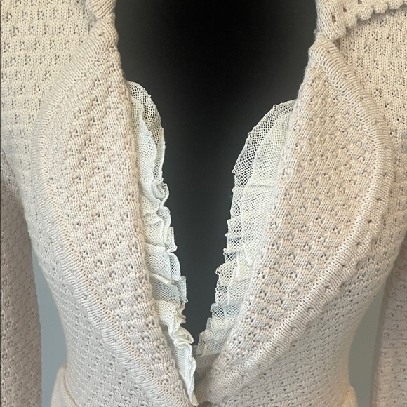 Pale pink sweater blazer fitted - Picture 4 of 5